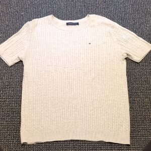Tommy Hilfiger Off-White Cable Knit Top